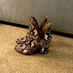 Steve Madden Snakeskin Bootie